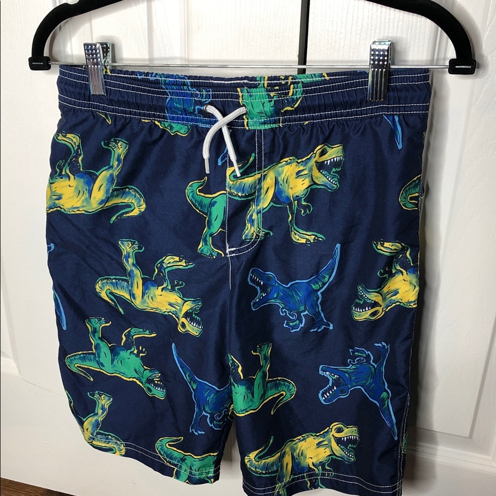 Carter's Navy Dinosaur Swim Shorts, Size 12